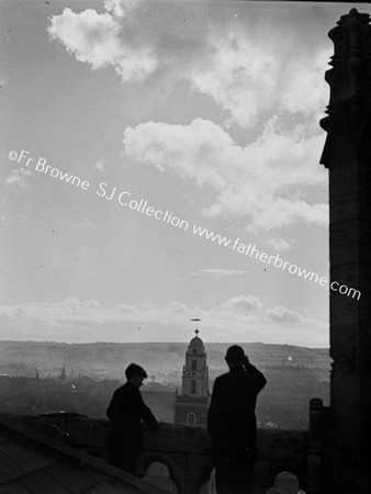 VIEW FROM TOWER OF ST MARY'S CATHEDRAL SHOWING SHANDON STEEPLE